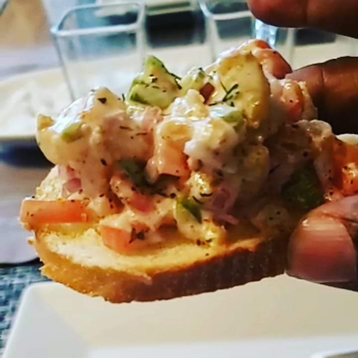 Shrimp Bruschetta Salad