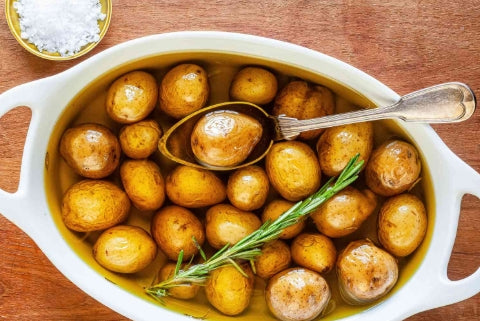 Bacon Grease Confit Potatoes