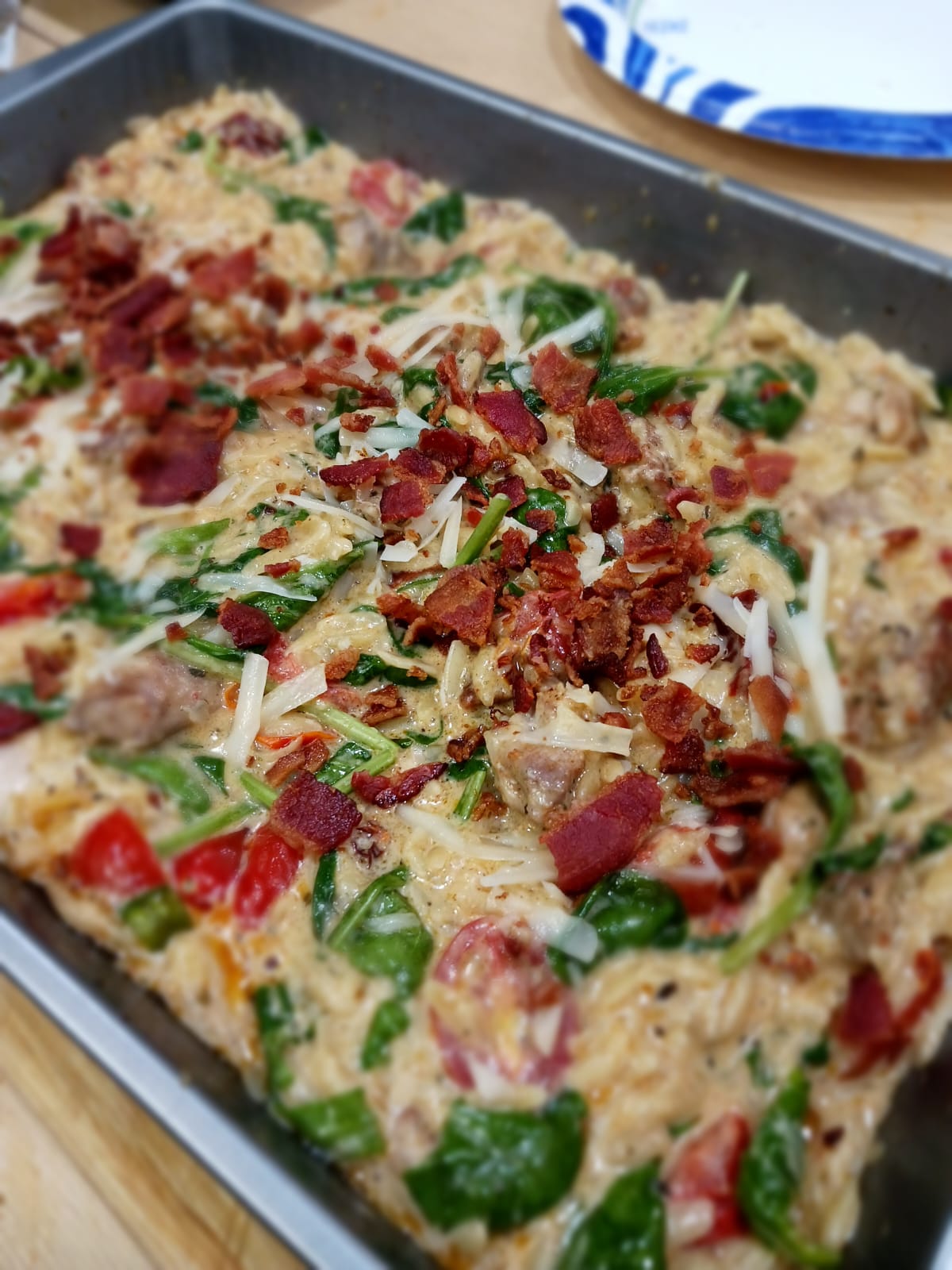 Creole & Italian Creamy Chicken Orzo Bake