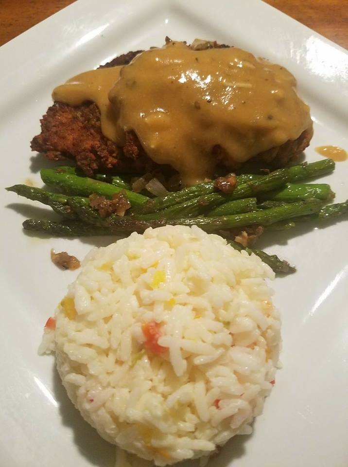 Pan seared Asparagus