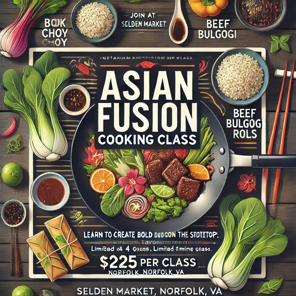 Asian Fusion Cooking Class – 2-Hour Hands-On Workshop in Norfolk, VA