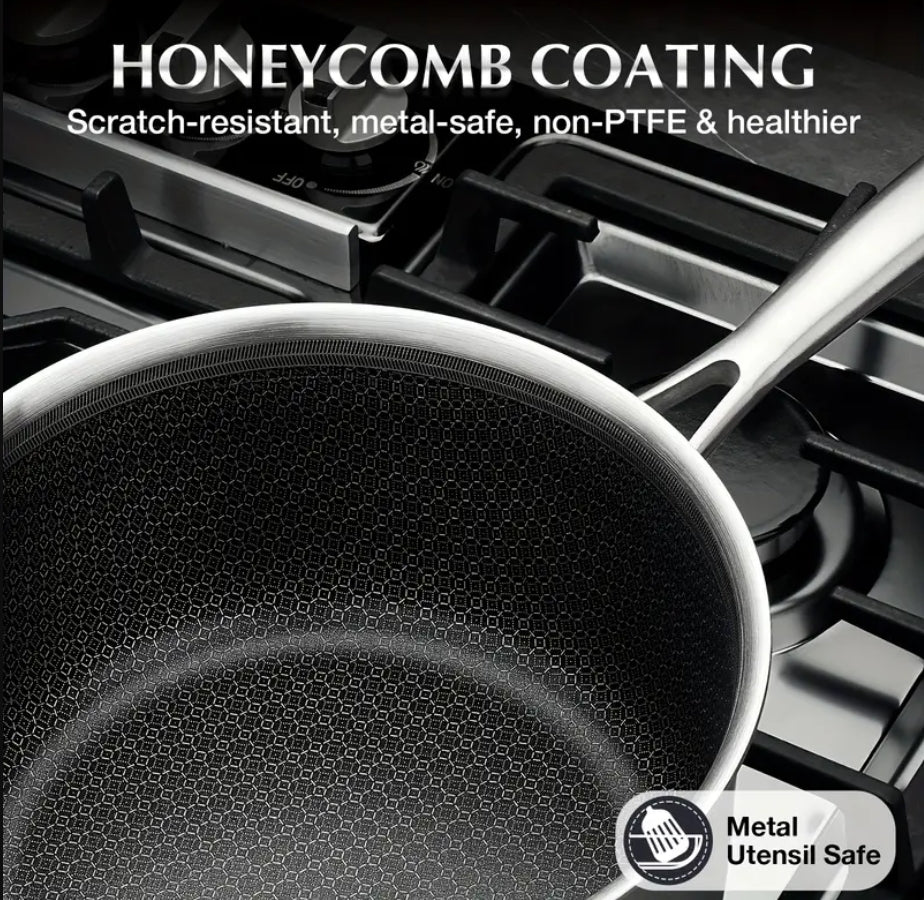 6 pc Nonstick stainless steel pot set