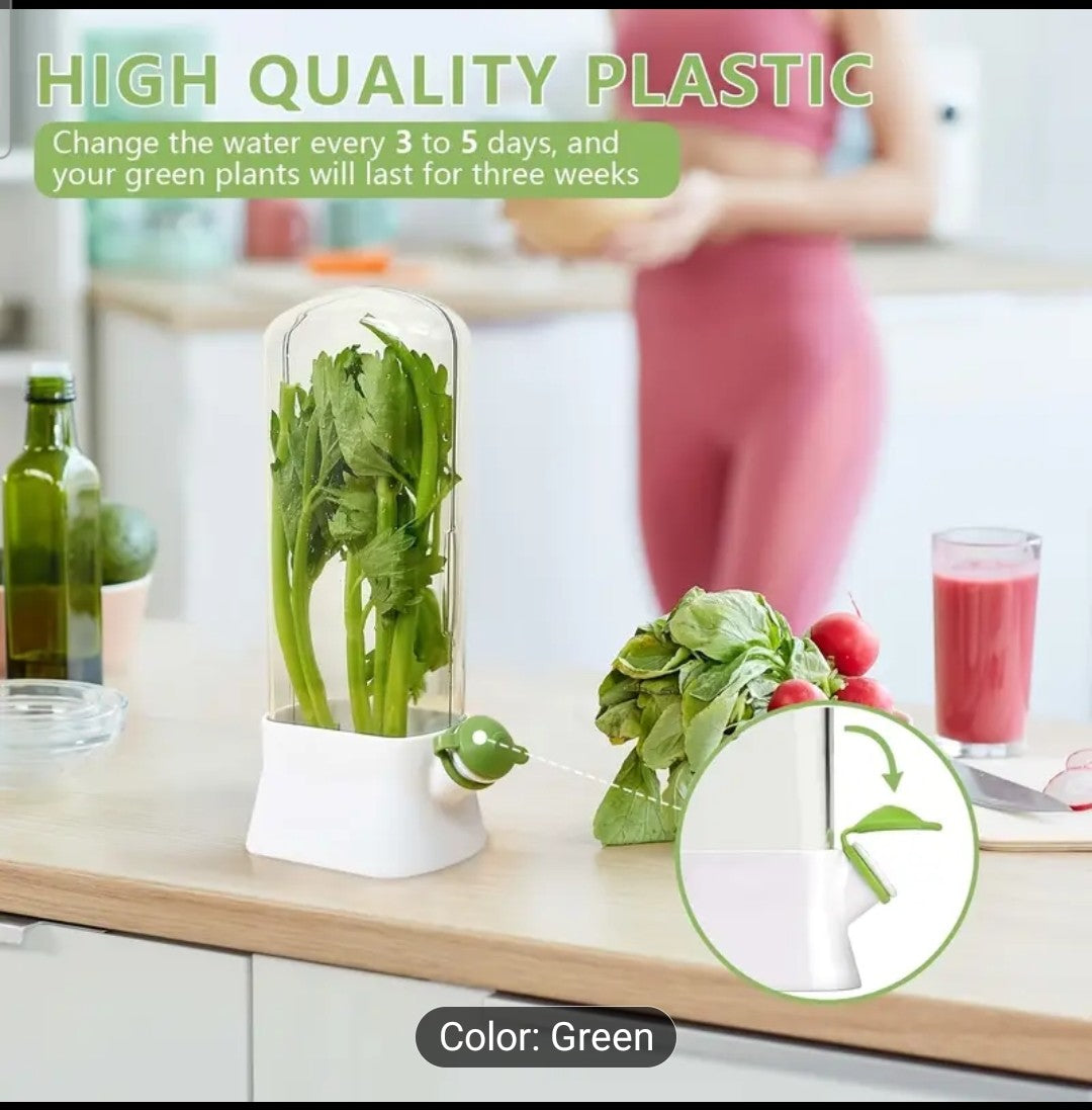 Refrigerator Herb Saver - Keep Fresh Herbs Crisp Longer | Storage Container