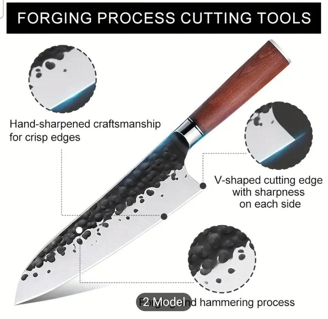 Lotesi Stainless Steel Chef Knife - Professional Kitchen Knife for Precision Cutting