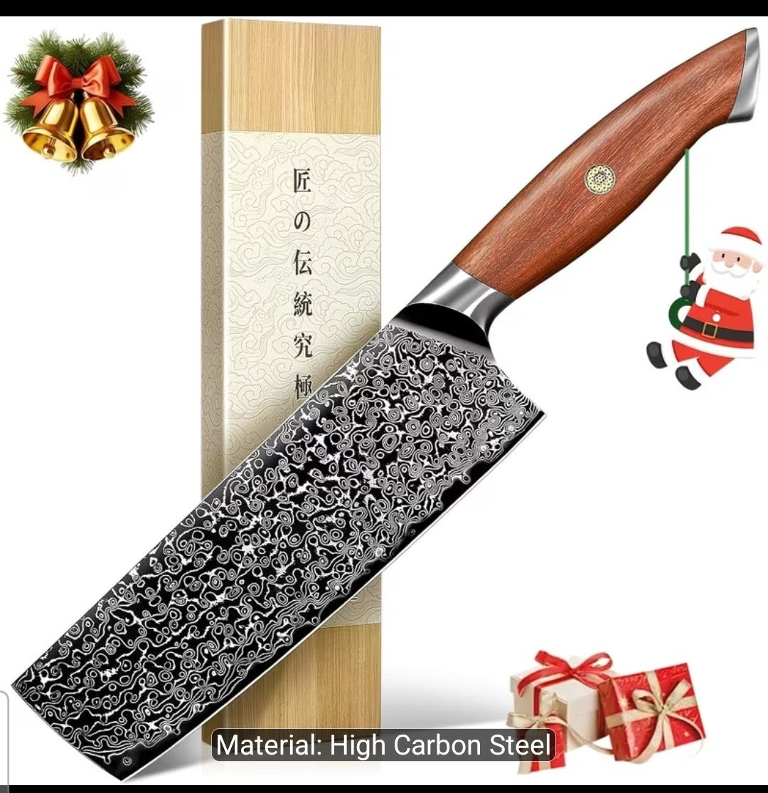 Damascus Nakiri Knife