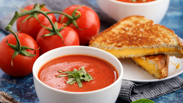 Easy Fire Roasted Peppers and Tomato Soup