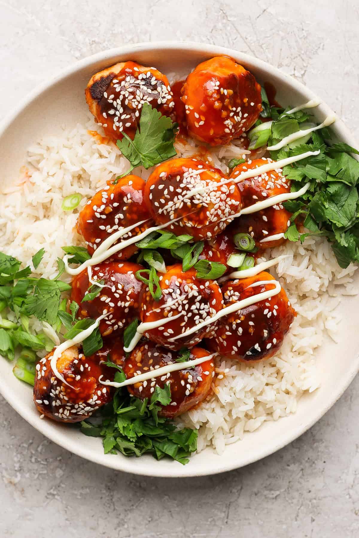 Asian style salmon balls