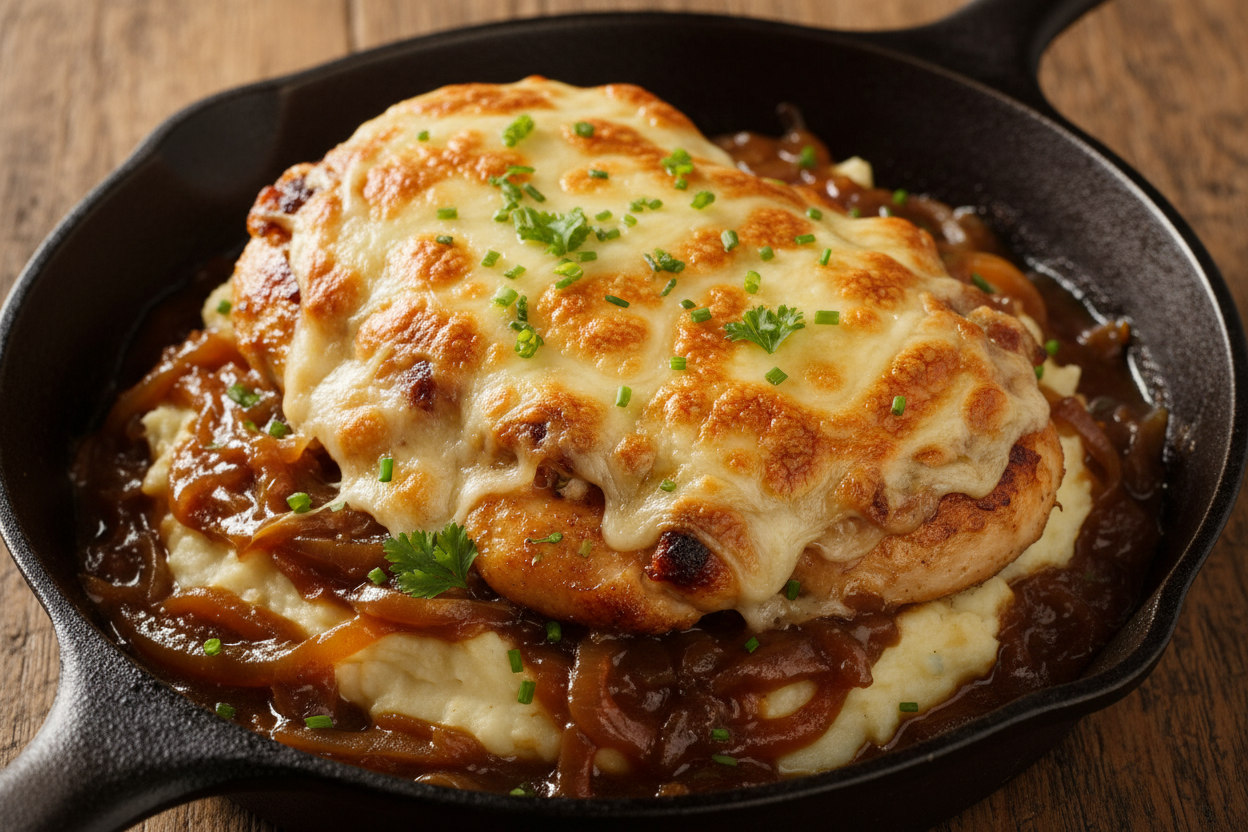 French Onion Chicken – Easy One-Pan Recipe | Cooking With Greens