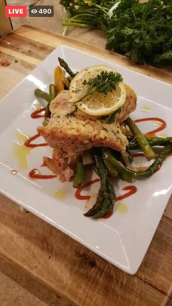 Keto Lemon Parmigiana Chicken