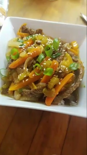 Teriyaki Style Steak Stir Fry
