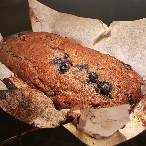 Vegan Blueberry Banana Nut Bread