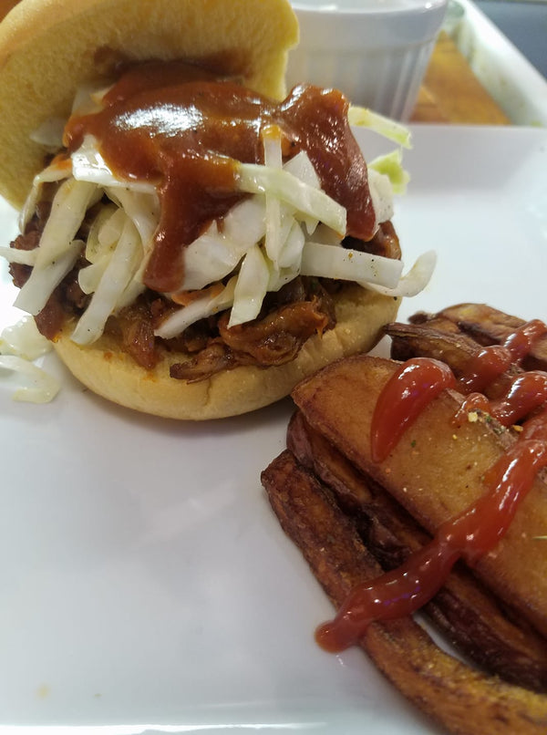 Vegan Pulled "Pork" and Sauce