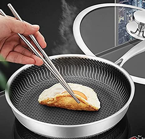 11" Nonstick 2pc stainless steel saute pan set(FREE SHIPPING)