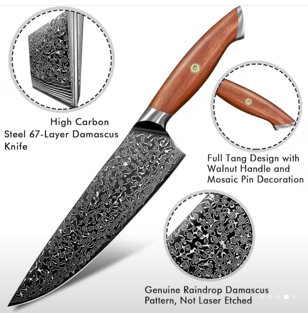 3 pc carbon knife set