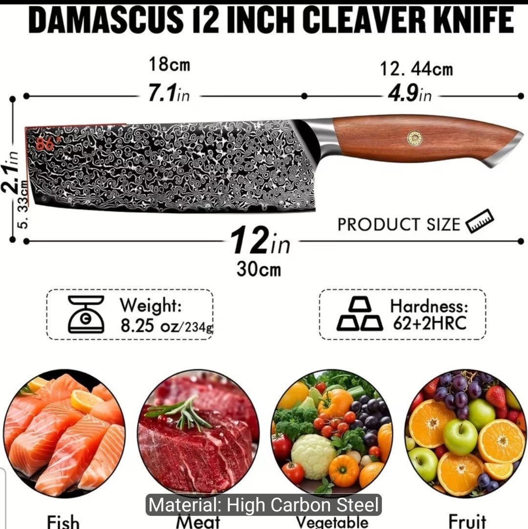Damascus Nakiri Knife