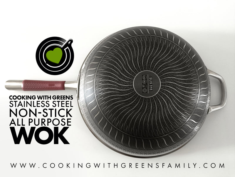 Nonstick Stainless Steel Wok