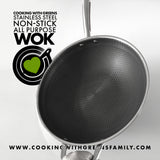 PRE ORDER: Nonstick Stainlss Steel Wok + FREE DELIVERY