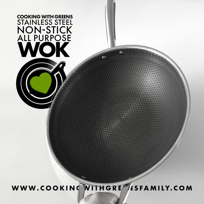PRE ORDER: Nonstick Stainlss Steel Wok + FREE DELIVERY