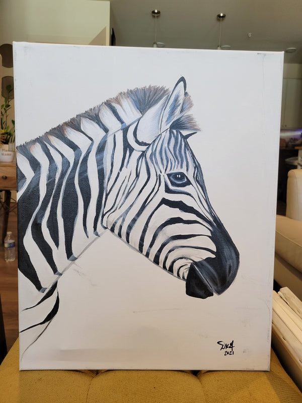 Zebra painting