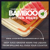 CWG XL Bamboo Cutting Board with juice groove FREE DELIVERY