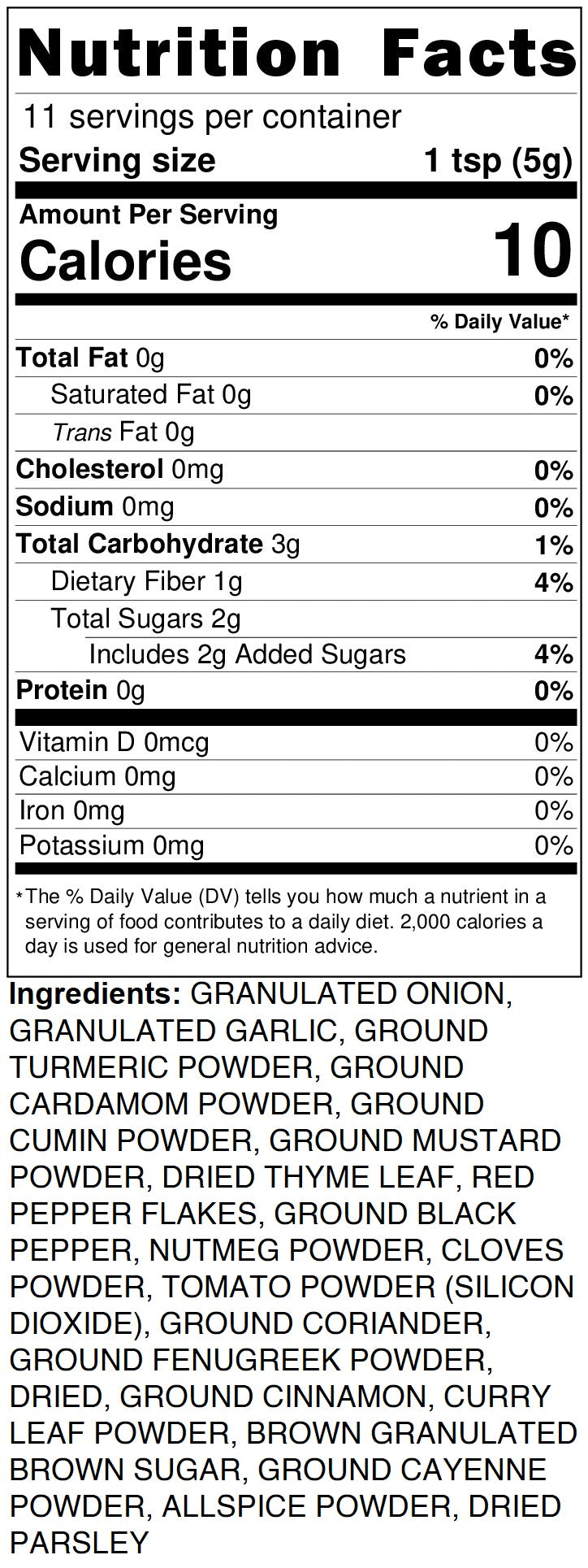 NO SALT JERCURRY BLEND